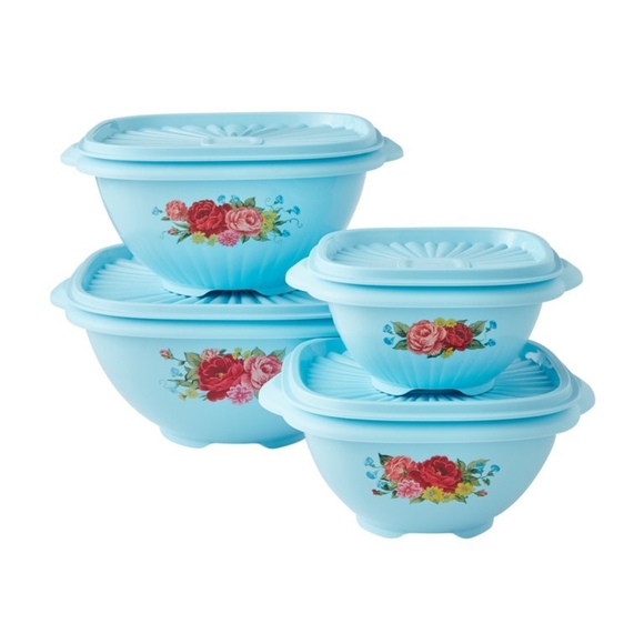 🌺 New Pioneer Woman 8-Piece Sweet Rose Food Storage Set - Picture 6 of 8